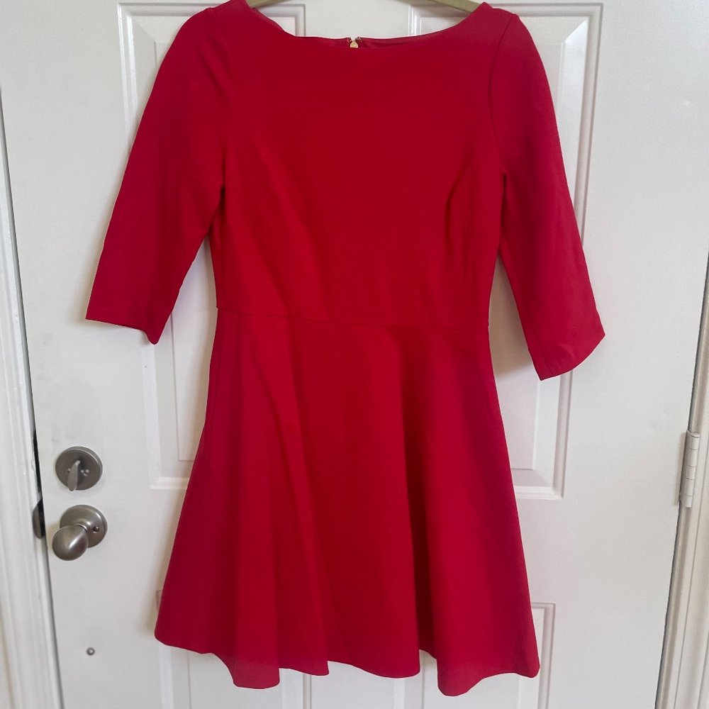 Kate Spade boat neck ponte dress RED SIZE: Small